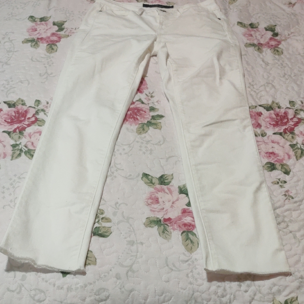 White Calvin Klein Jeans Women Straight Leg Jeans